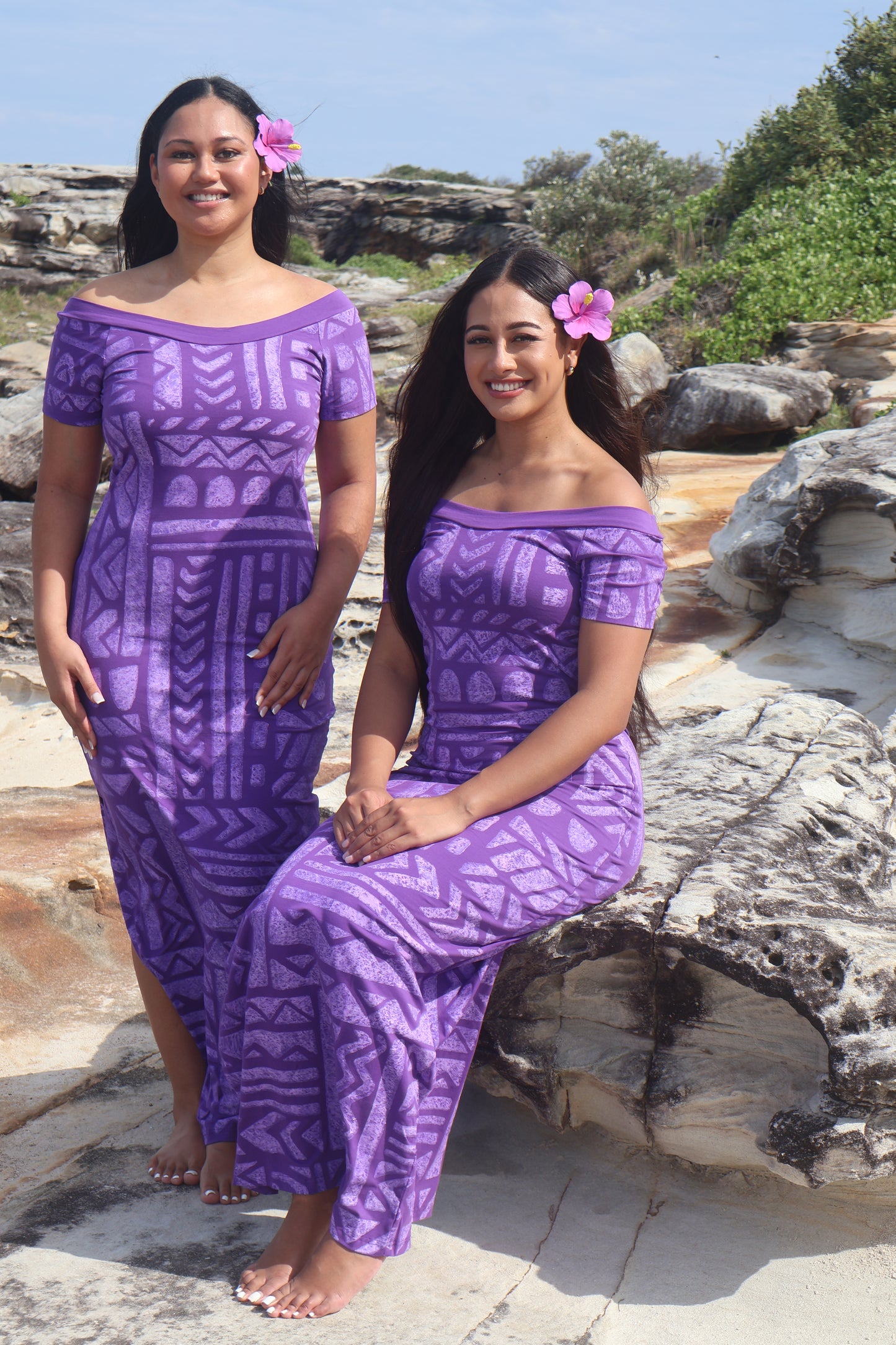 PIA Purple Fitted Elei Dress