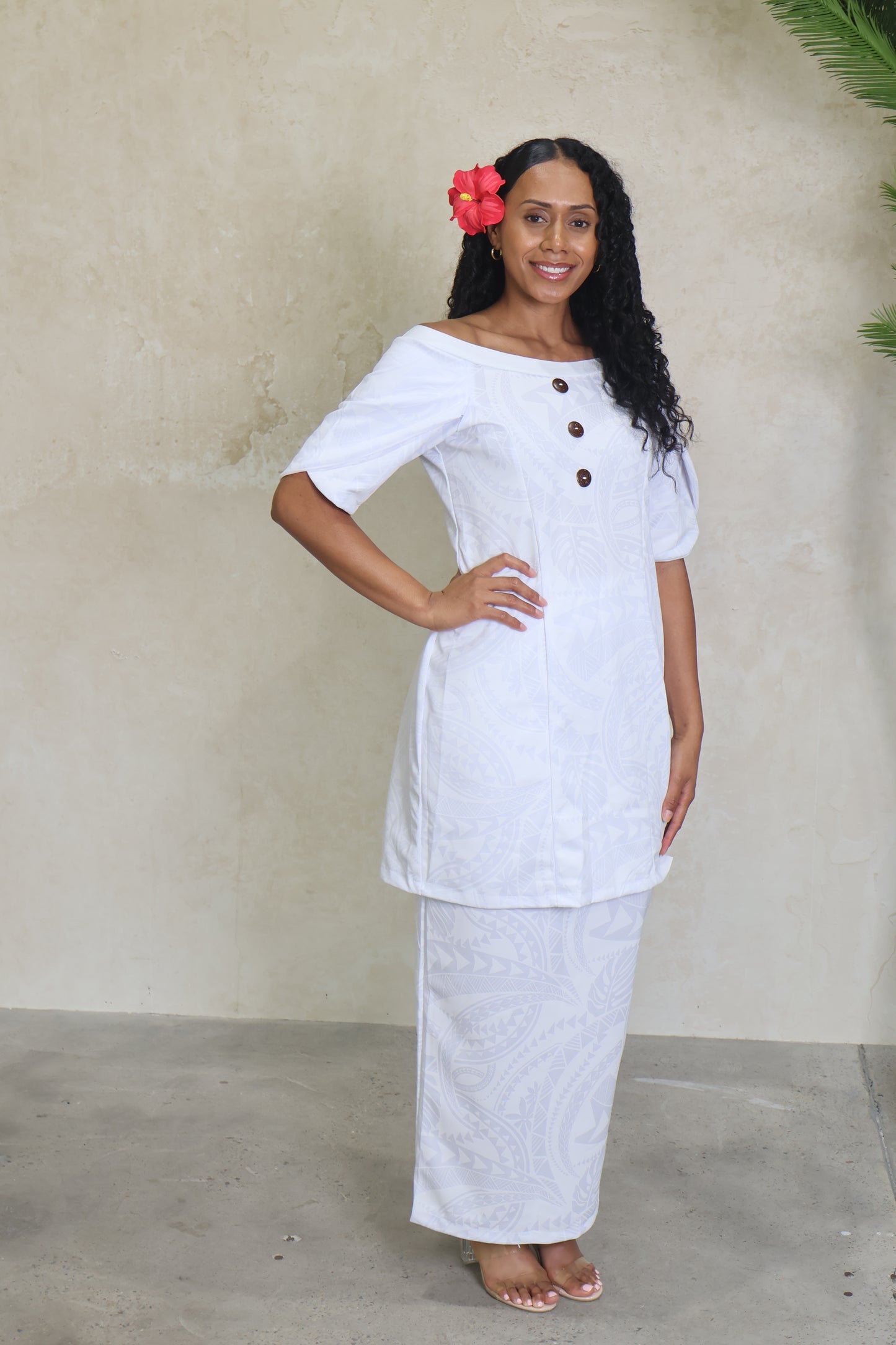 Rimani Samoa Button Elei Puletasi (Size 14 only)