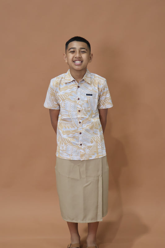 Iefaitaga-Sulu Boy's Dark Beige