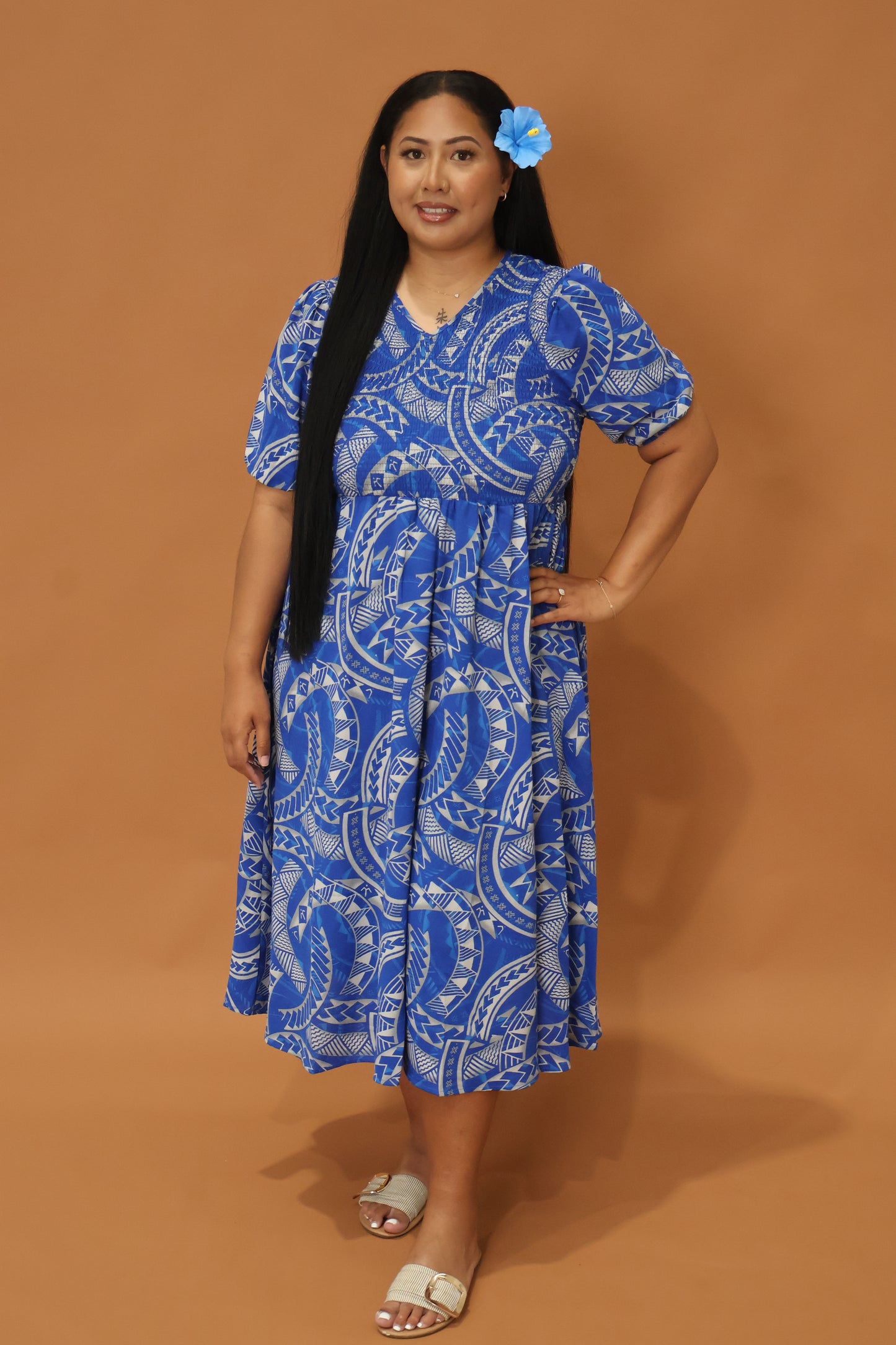 Tribal Origin Arabella Women's Dress in Blue LD4787