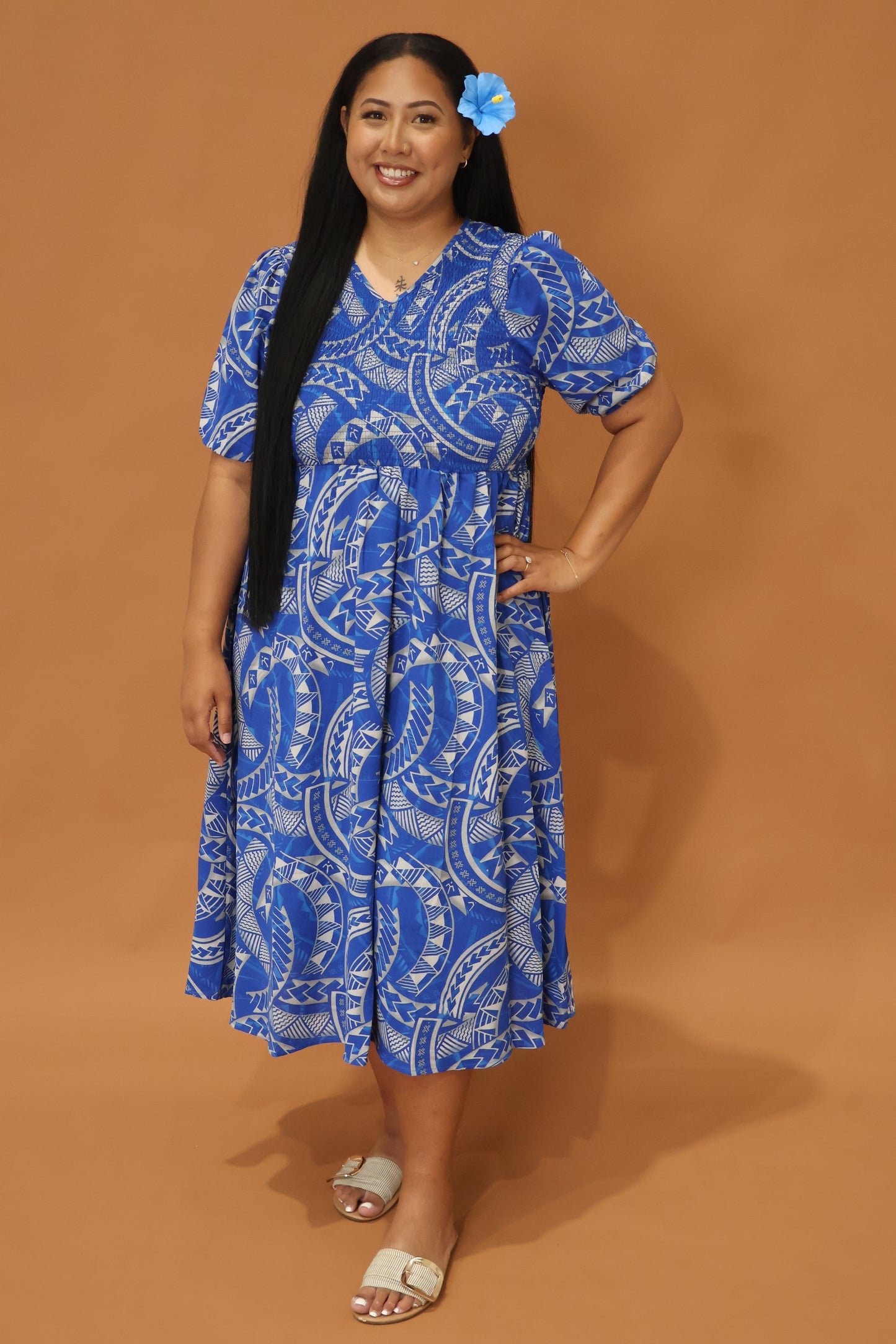 Tribal Origin Arabella Women's Dress in Blue LD4787