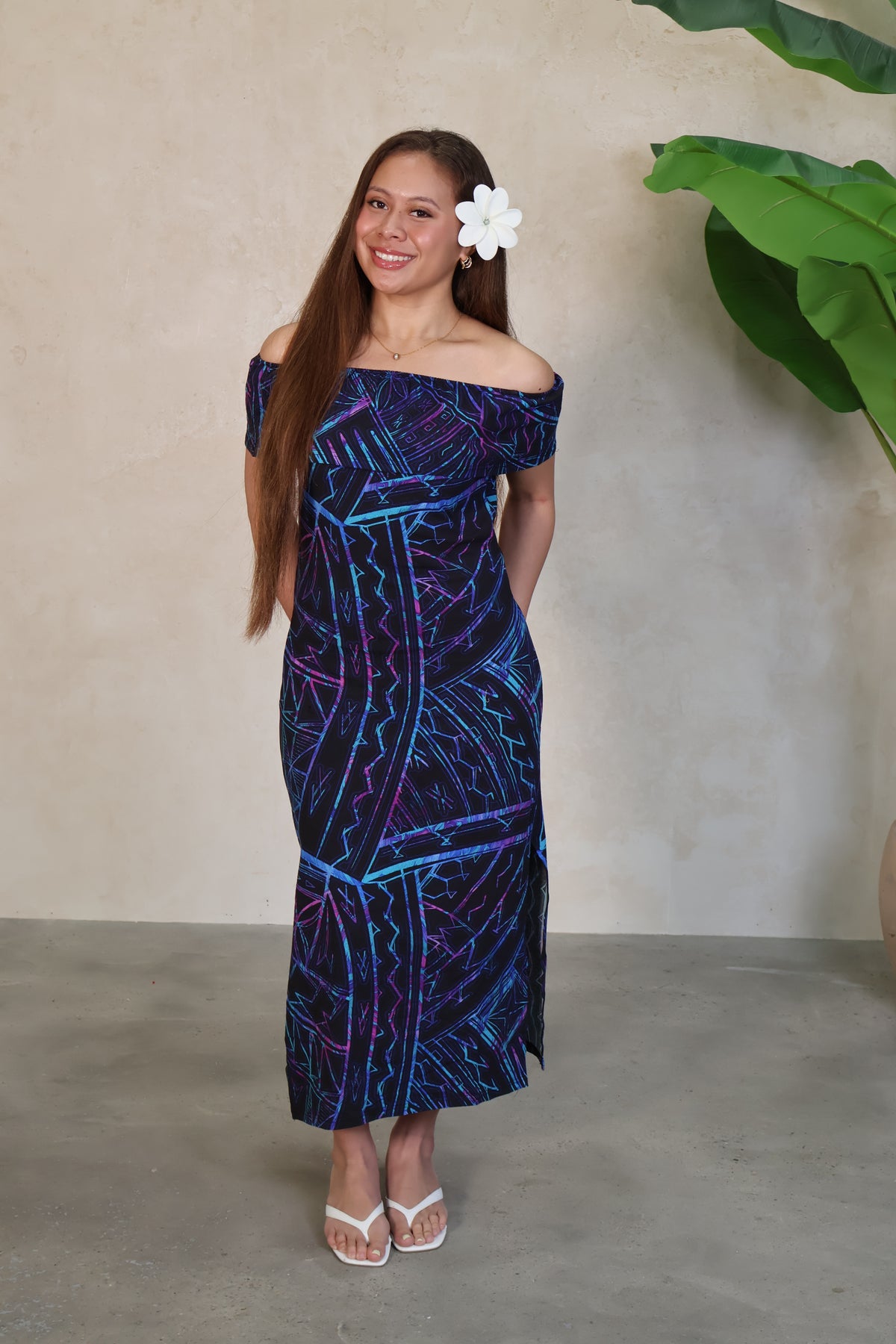 Akamu Mahina Dress- Volau (Blue)