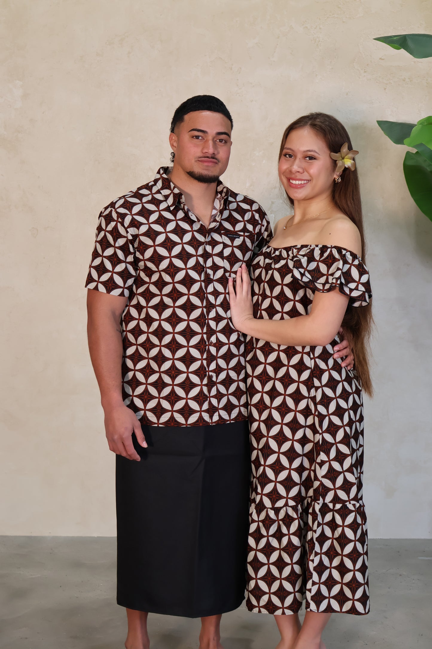 Tribal Origin Hoana Dress FB1873 (Black/Brown)
