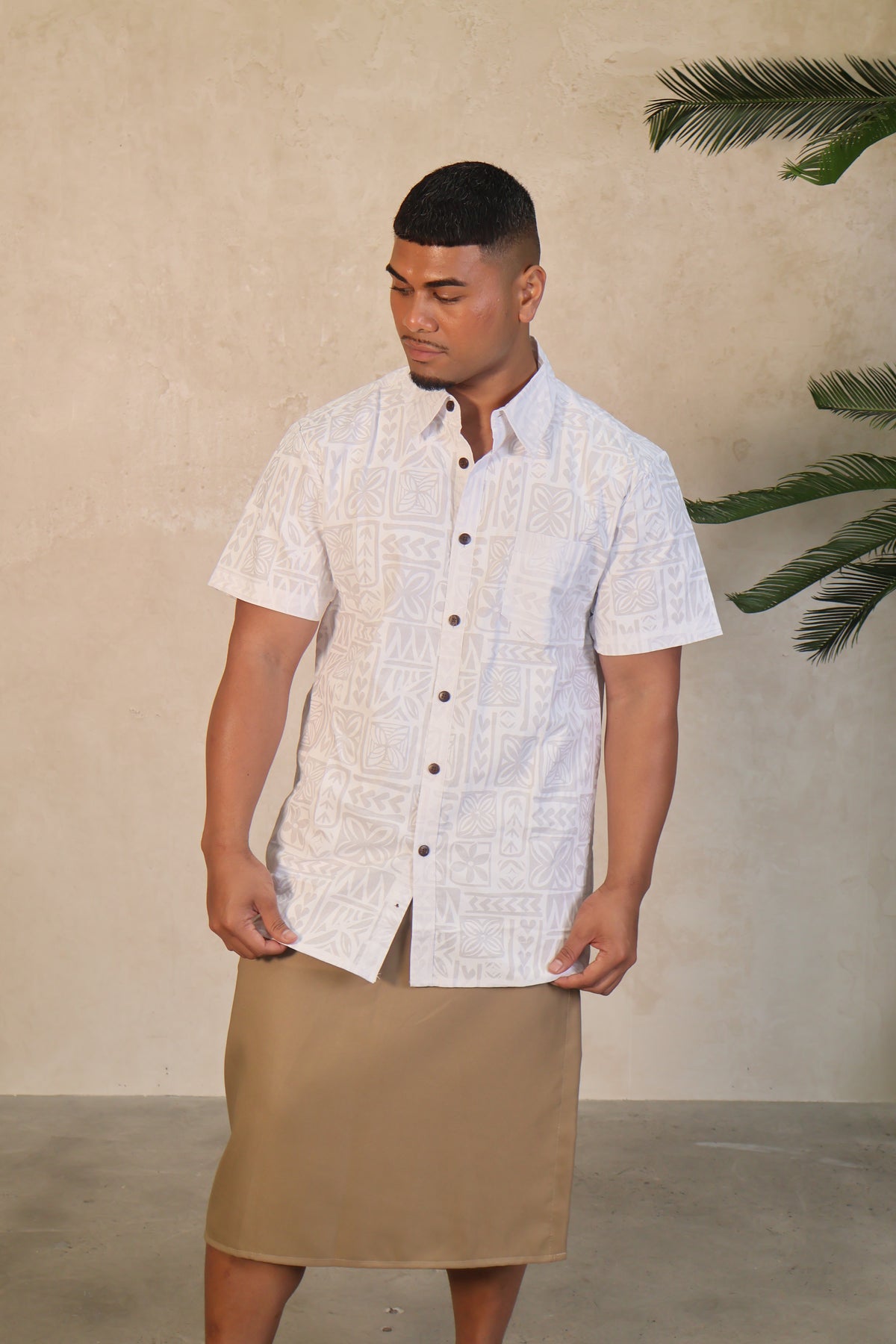 Mesian White Men's Shirt CWOW 1323