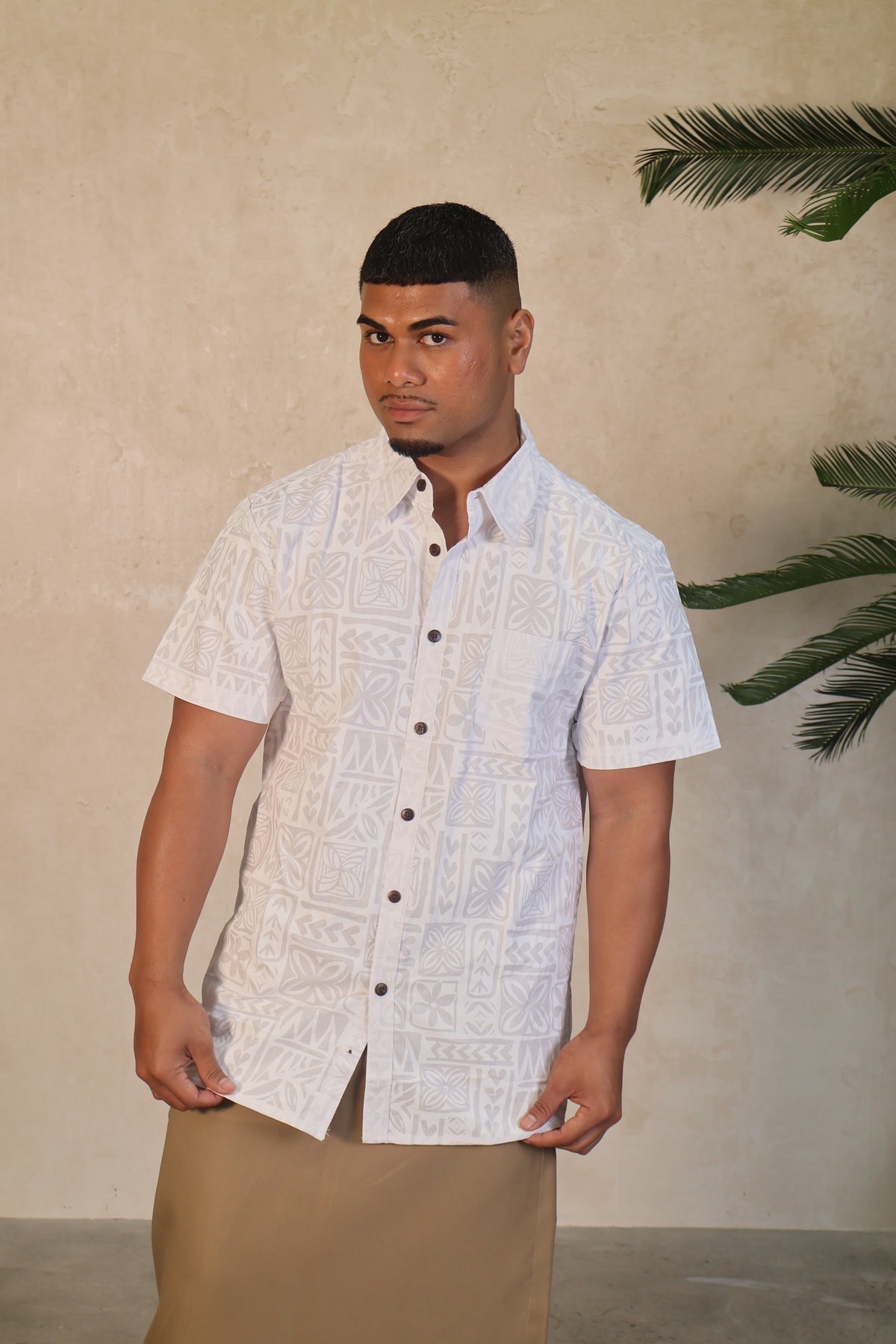 Mesian White Men's Shirt CWOW 1323