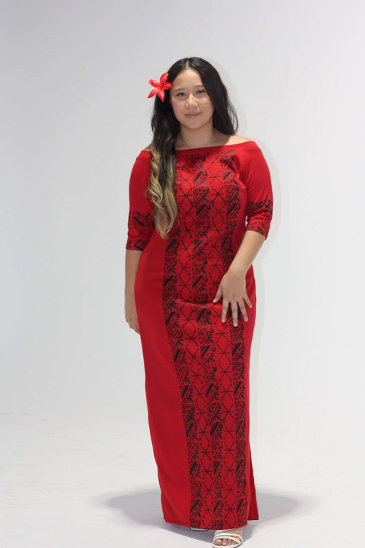 Cece's Red Regal Kiara Dress