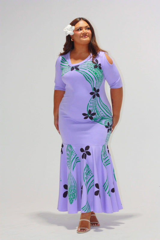 Cece's Lavender cut out Tina Dress