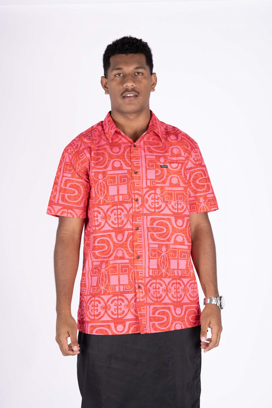 Kalavata Rivi Men's Shirt ( Red )