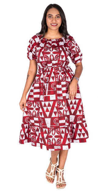 Kalavata Vio Womens Dress ( Burgundy )