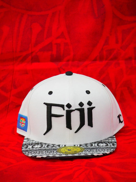 Tuff Coconut's "Fiji" Snapback White on Black