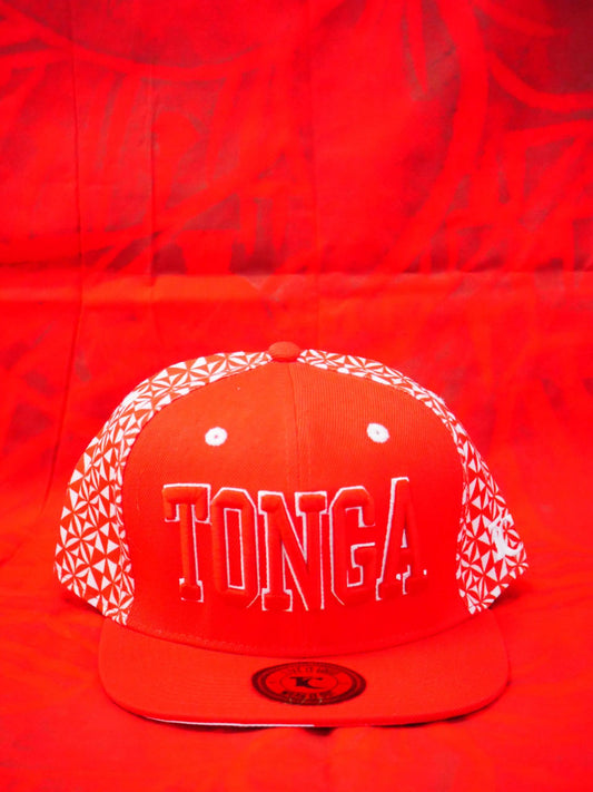 Tuff Coconut "Tonga" Snapback  Red and White