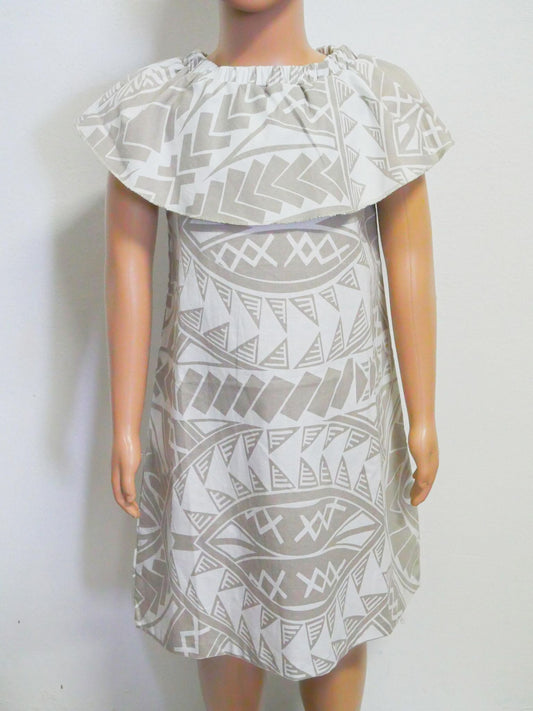 Eveni Pacific Girl's Grey Dress (Dove Grey)
