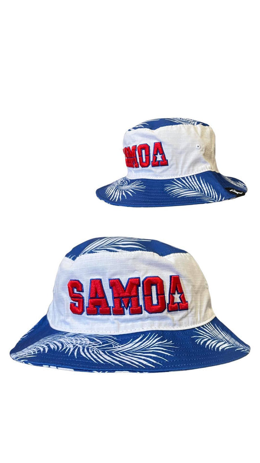 Tuff Coconut "Samoa" Bucket Hat ( New ) - Blue & White
