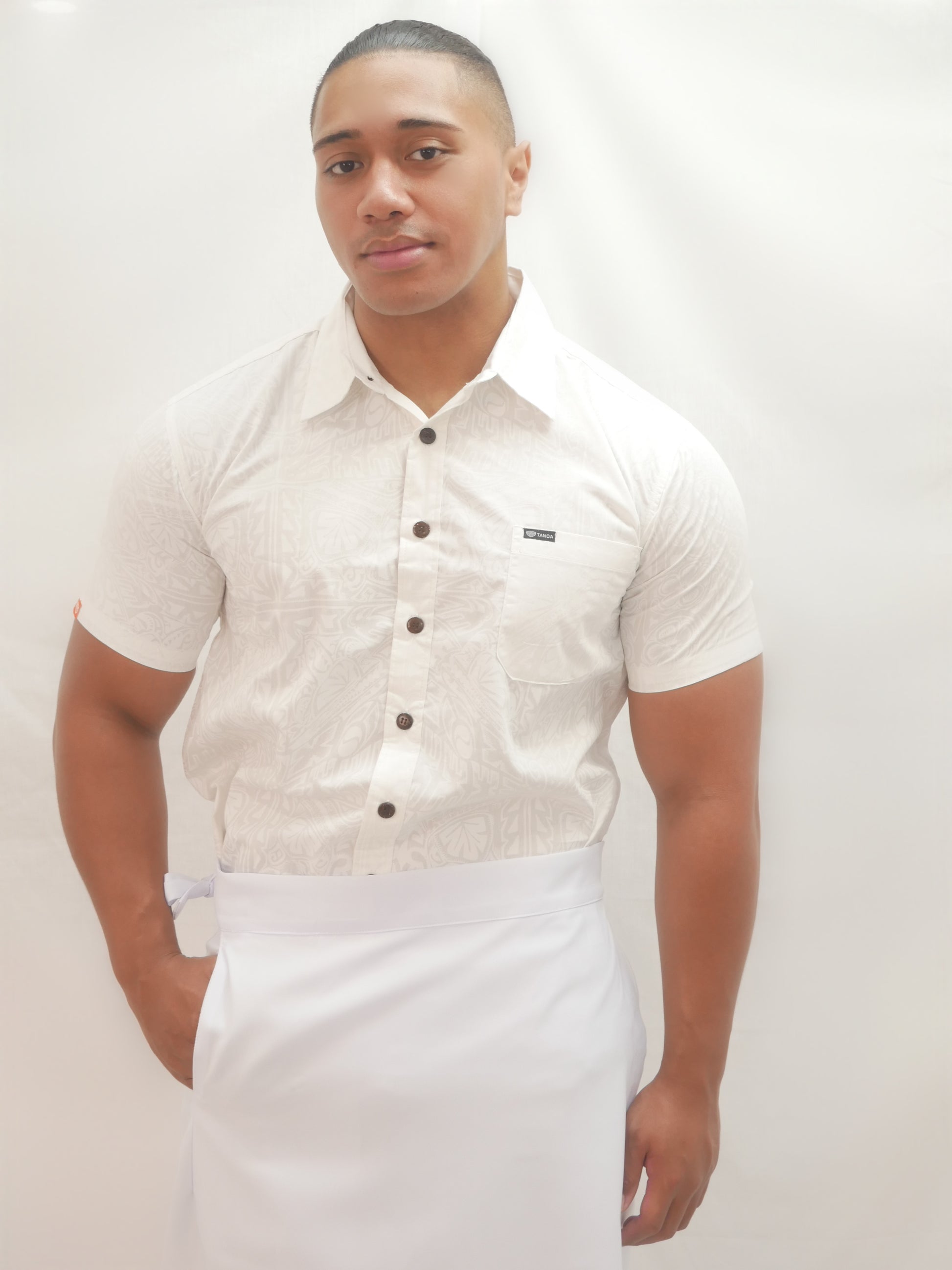 Mens samoa white hot sale